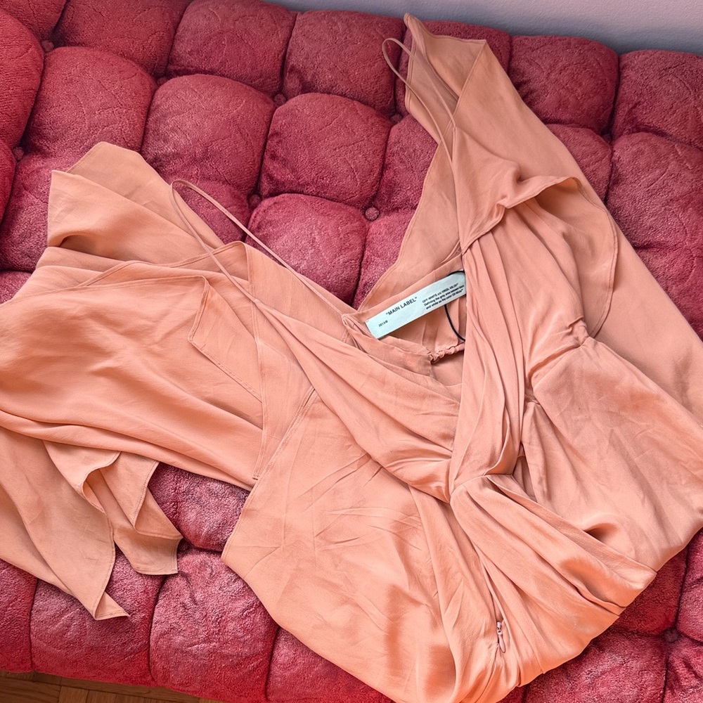 Off-White Apricot Dress
